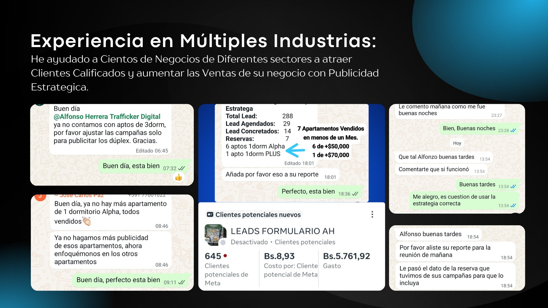 Clientes satisfechos en múltiples industrias