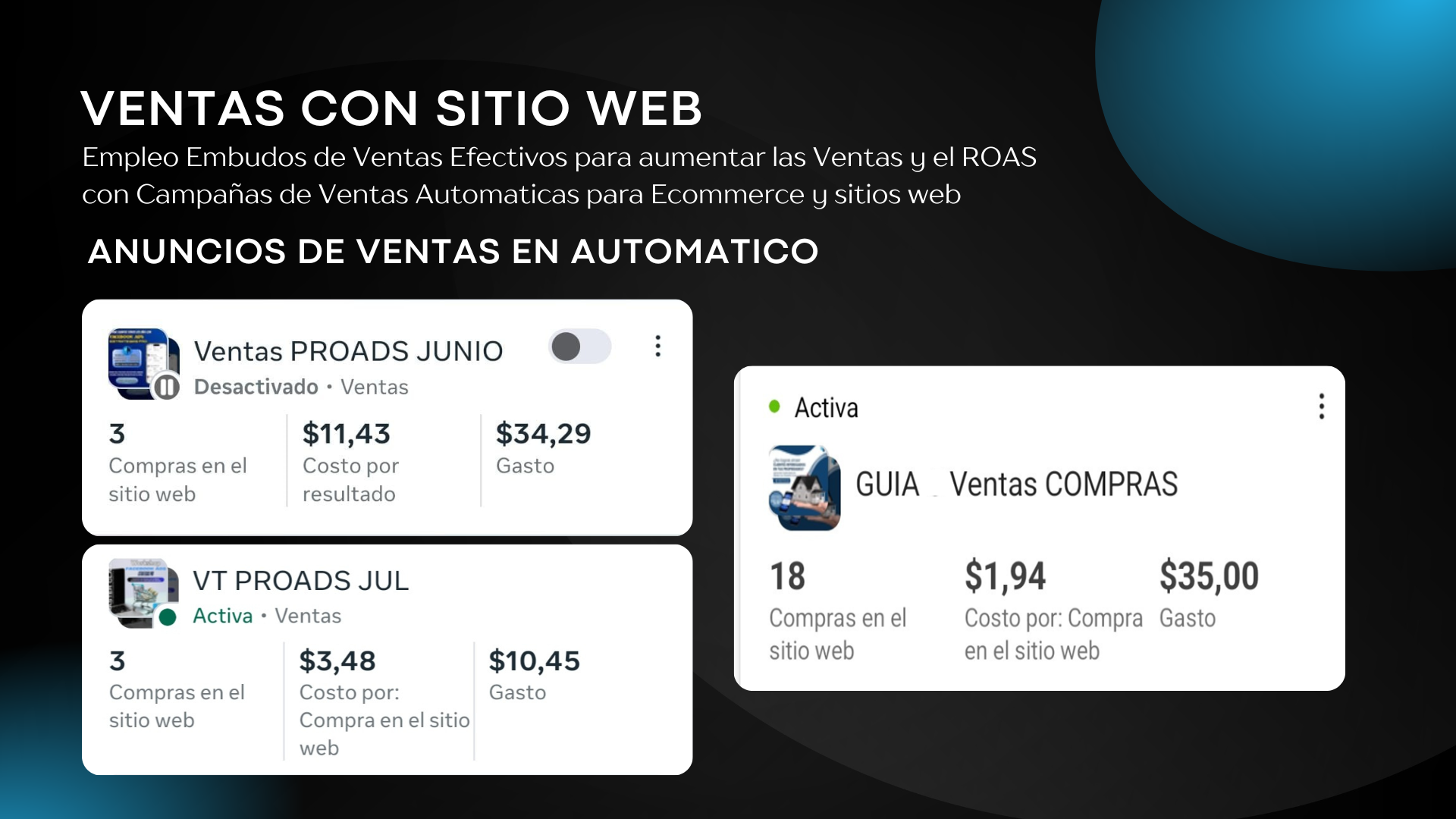 Ventas con sitio web